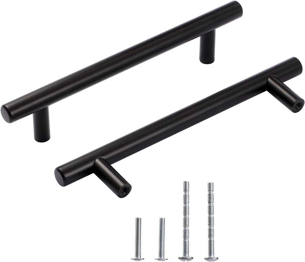 7" Matt Black Stainless Steel Cabinet Handles, 30 Pack A251
