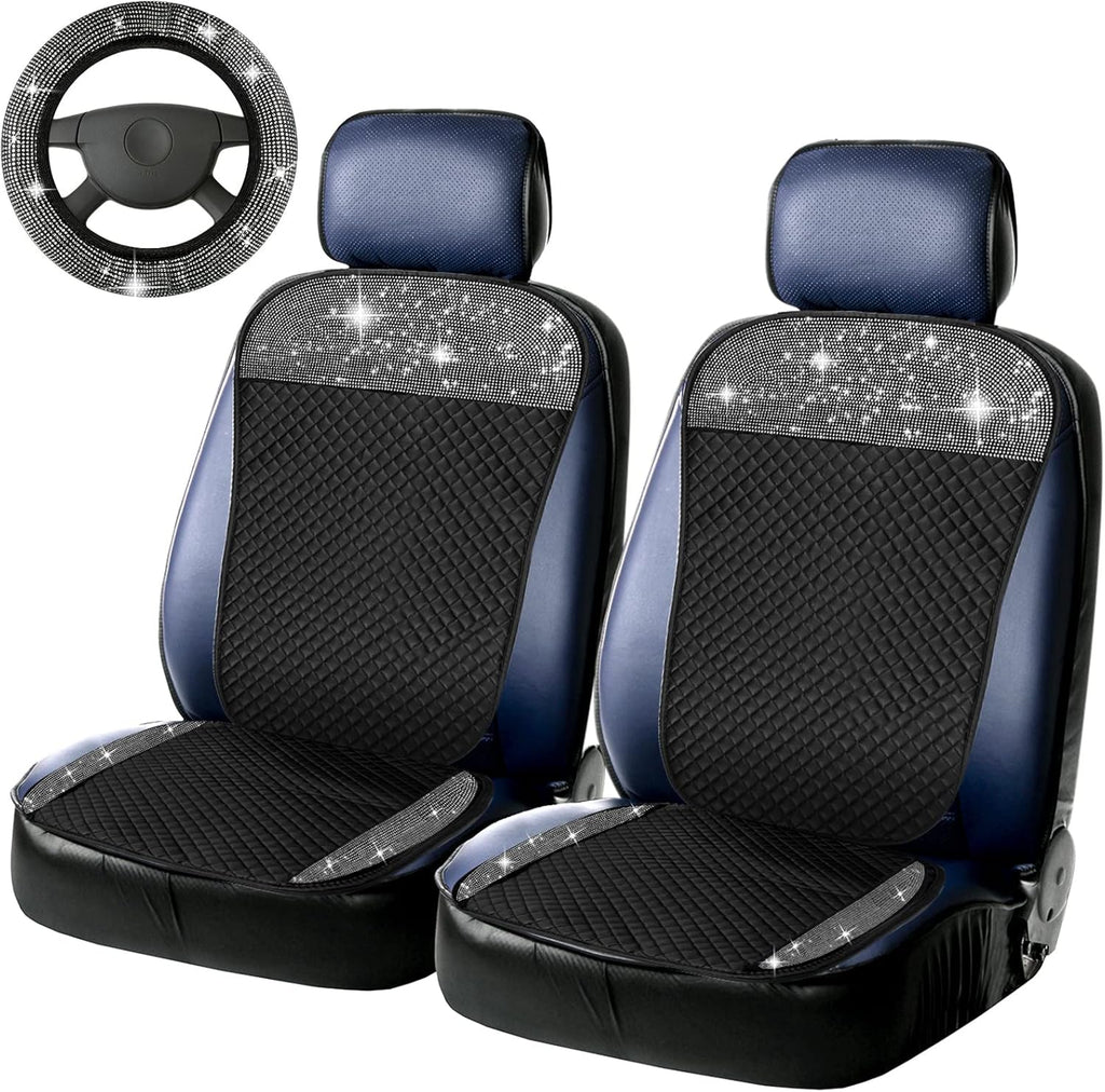 Bling Seat Covers and Steering Wheel Cover Set of 2 D829397