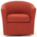 Swivel Barrel Chair Picante Polyester Blend Z78982