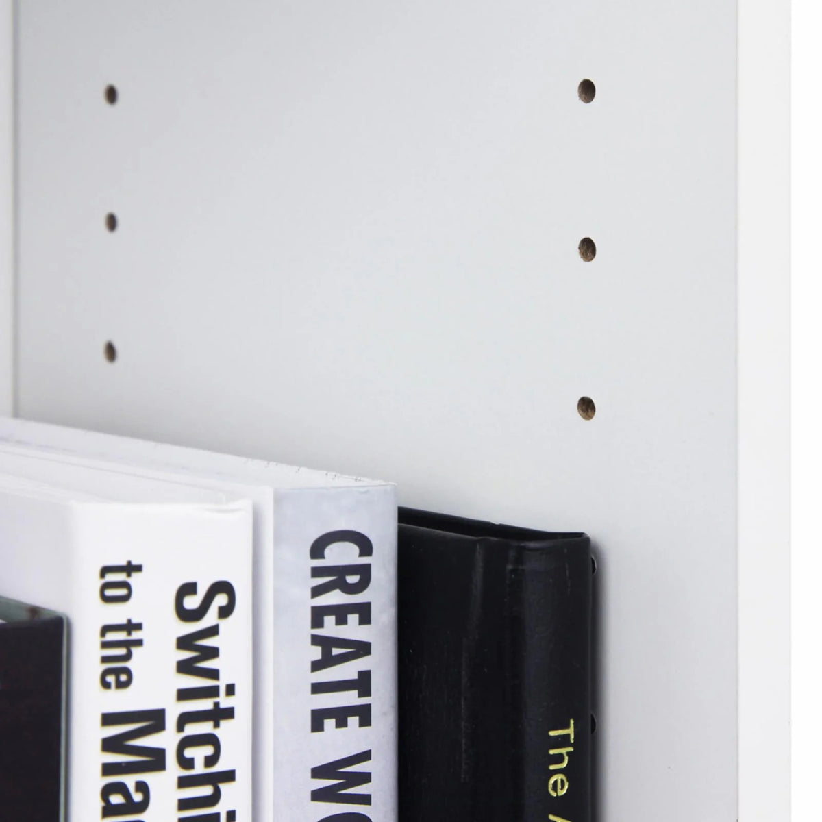 White 5-Shelf Engineered Wood Bookcase F233347