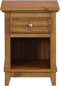 Rustic Wood Nightstand End Table with Drawer V6479
