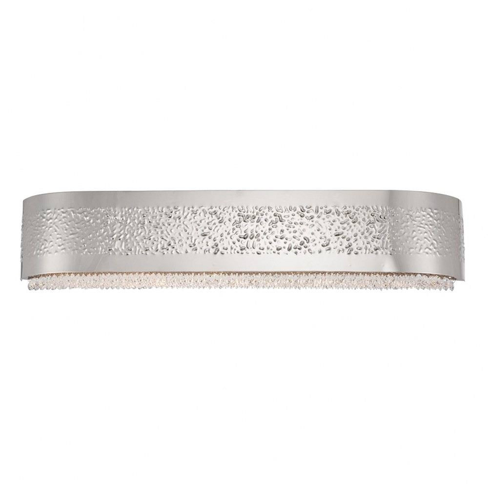 5 Light Bath Bar Satin Nickel Finish with Clear Crystal X846