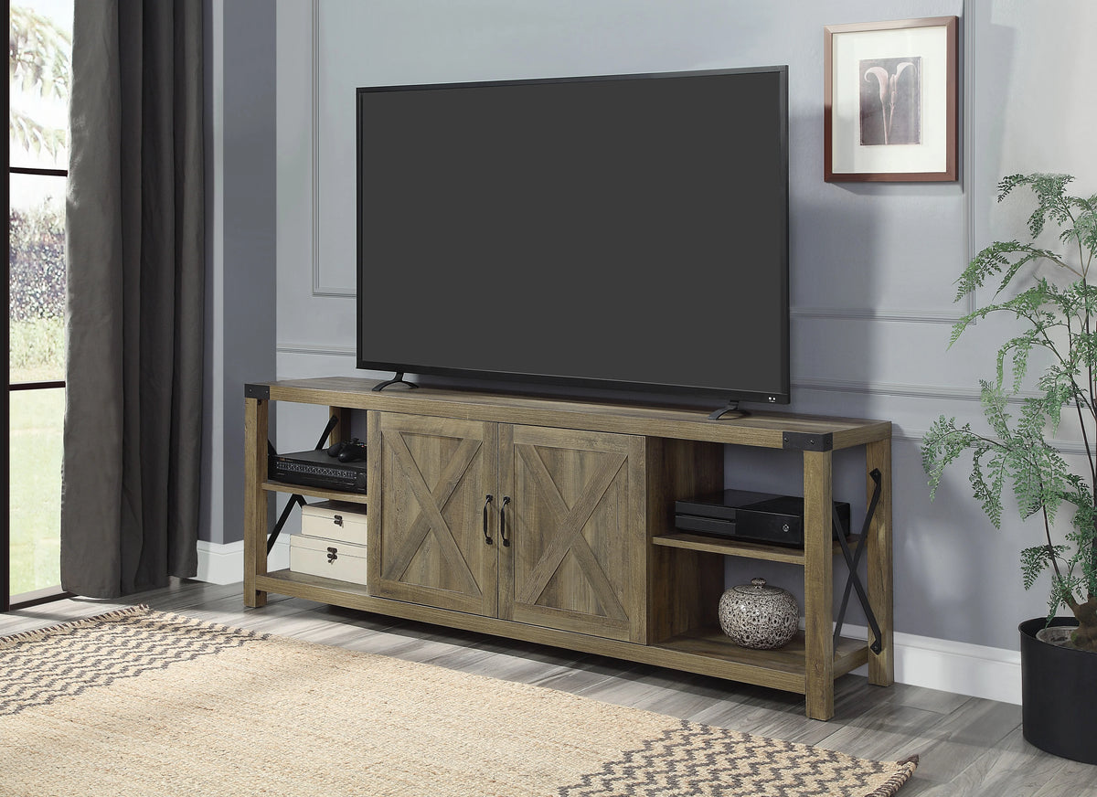 TV Stand, Rustic Oak Finish Q595562