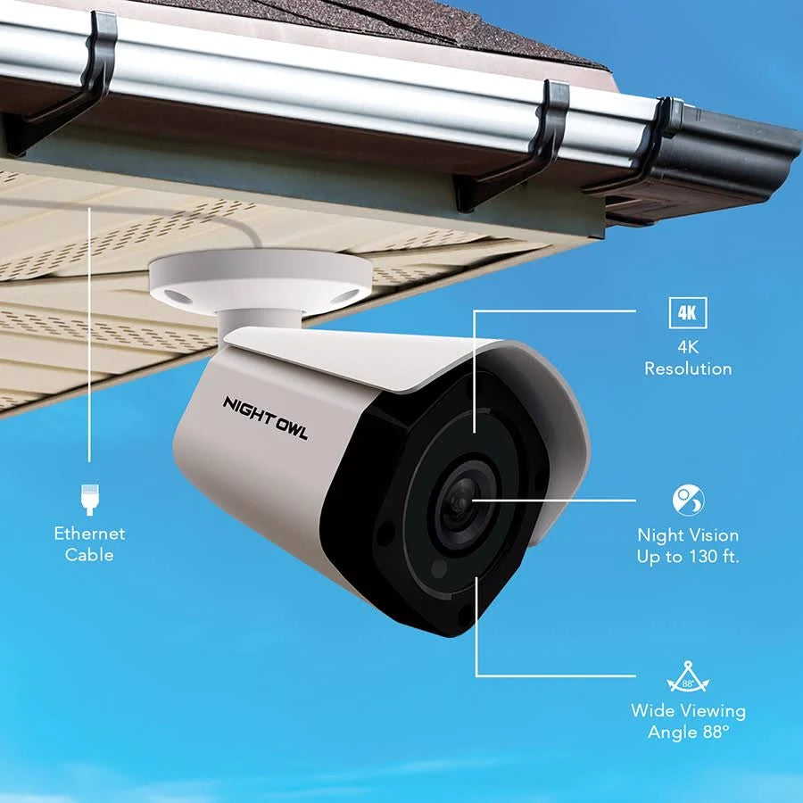 4K Ultra HD Wired IP Cameras 2-Pack L1743