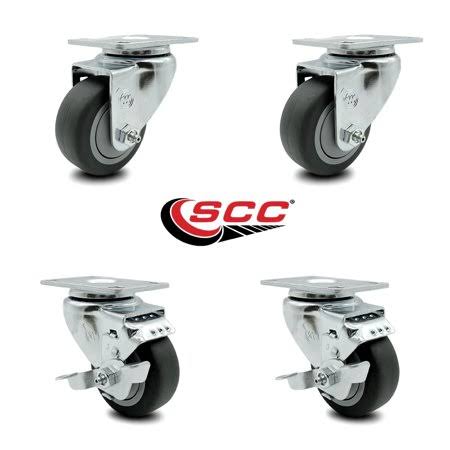 Swivel Caster Set 4 with Brakes Z52558