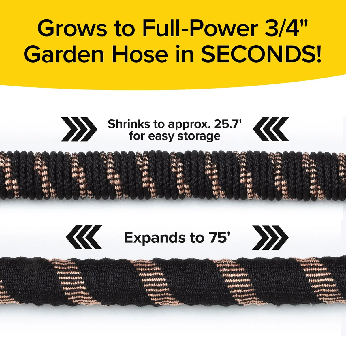 Copper Bullet Expandable Hose with Thumb Spray Nozzle 75 ft I6521