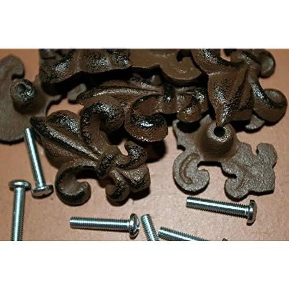 Cast Iron Fleur De Lis Cabinet Knobs, Pack Of 30 A612