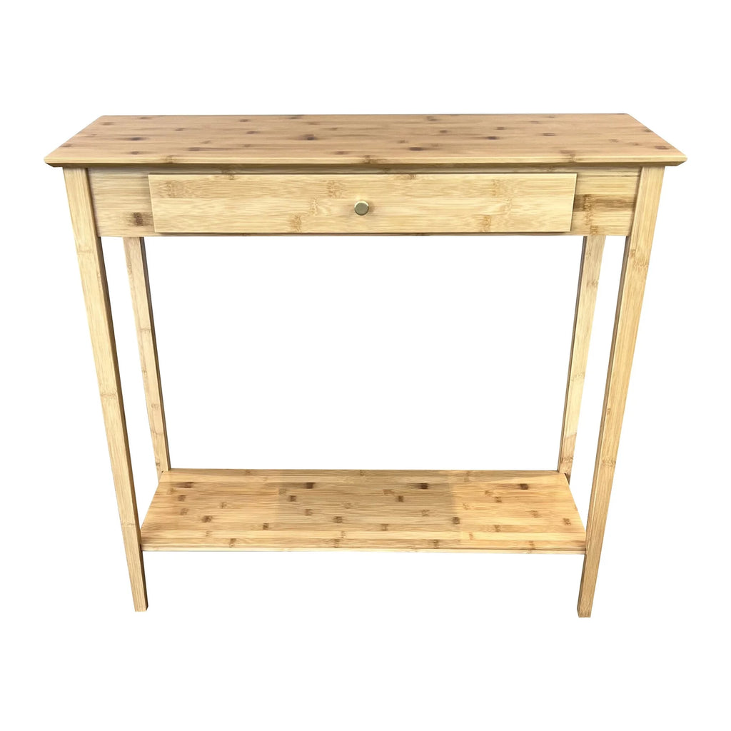 Bamboo 2-Tier Console Table with Drawer E88593