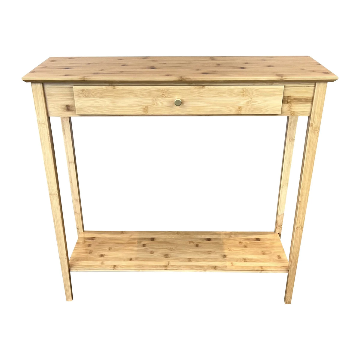 Bamboo 2-Tier Console Table with Drawer E88593