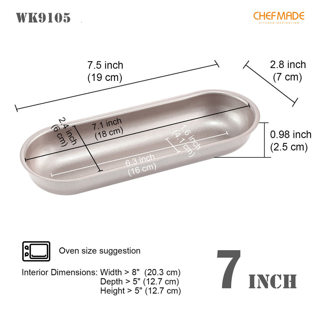 7-Inch Mini 4Pcs Non-Stick Loaf Pan Set W12067