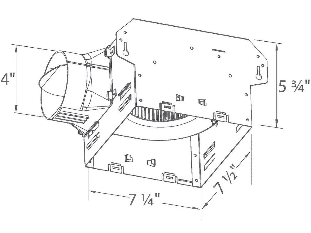 100 CFM Single Speed Exhaust Bath Fan D851949