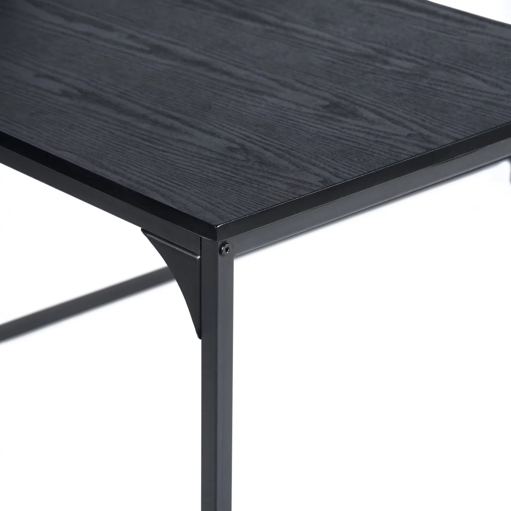 Black L Shaped Corner Desk H56544