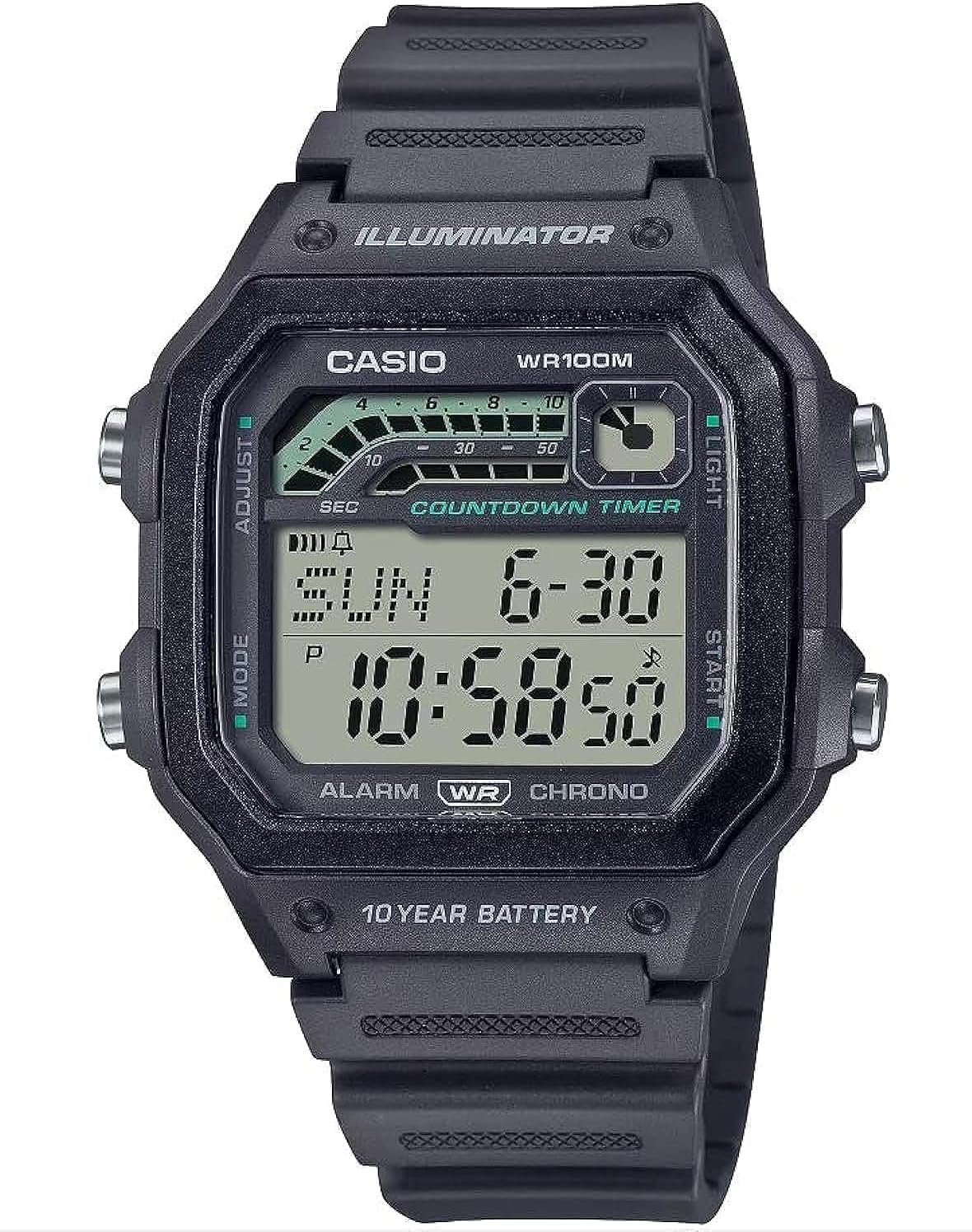 10-Year Battery Digital Watch X45800