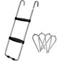 40 inch Wide-Step Trampoline Ladder with Wind Stakes O227672