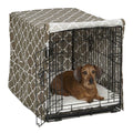 24 inch Brn Geo Crate Cover Z393