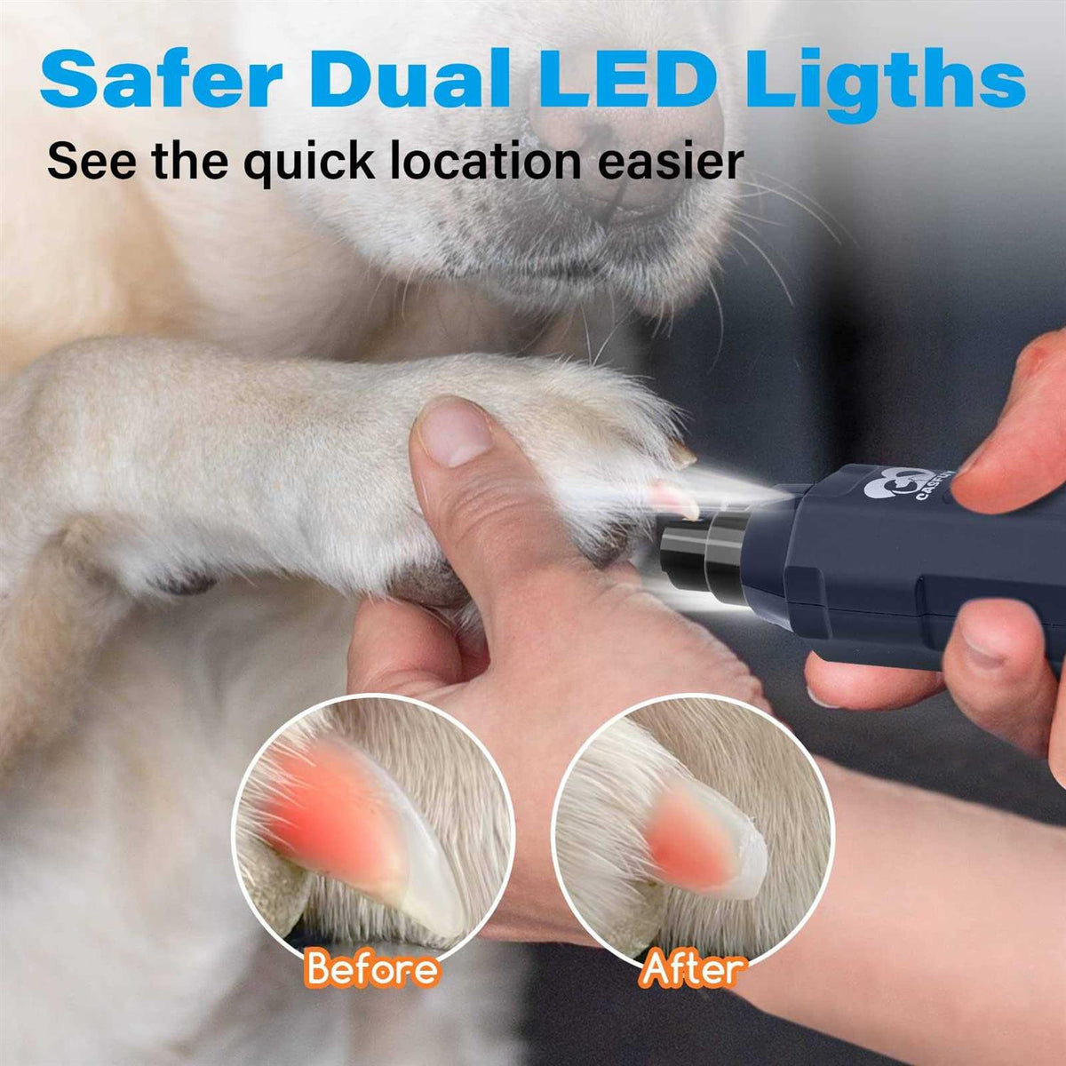 6-Speed Rechargeable Electric Dog Nail Grinder D448