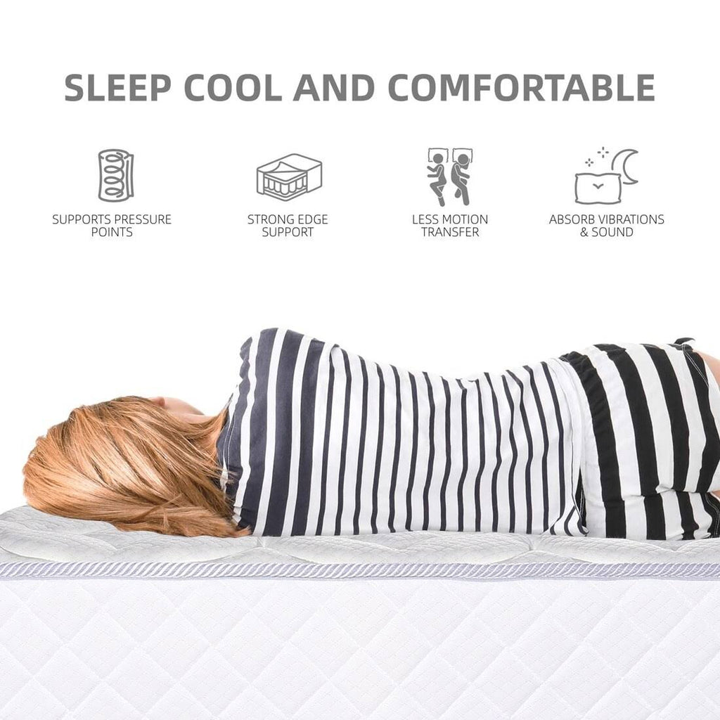 White Full Mattress W675