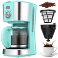 Blue 12-Cup Programmable Drip Coffee Maker Y878876