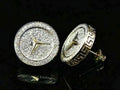 2Ct Round Cut Lab Created Diamond Cluster Stud Earrings 925 Sterling Silver D286