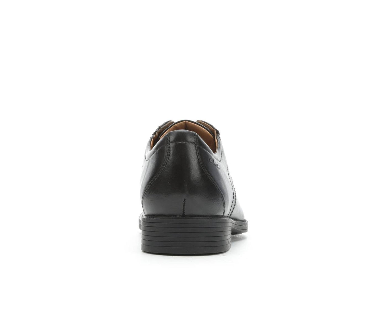 Clarks Mens Whiddon Cap Black Leather Size 14 F34201