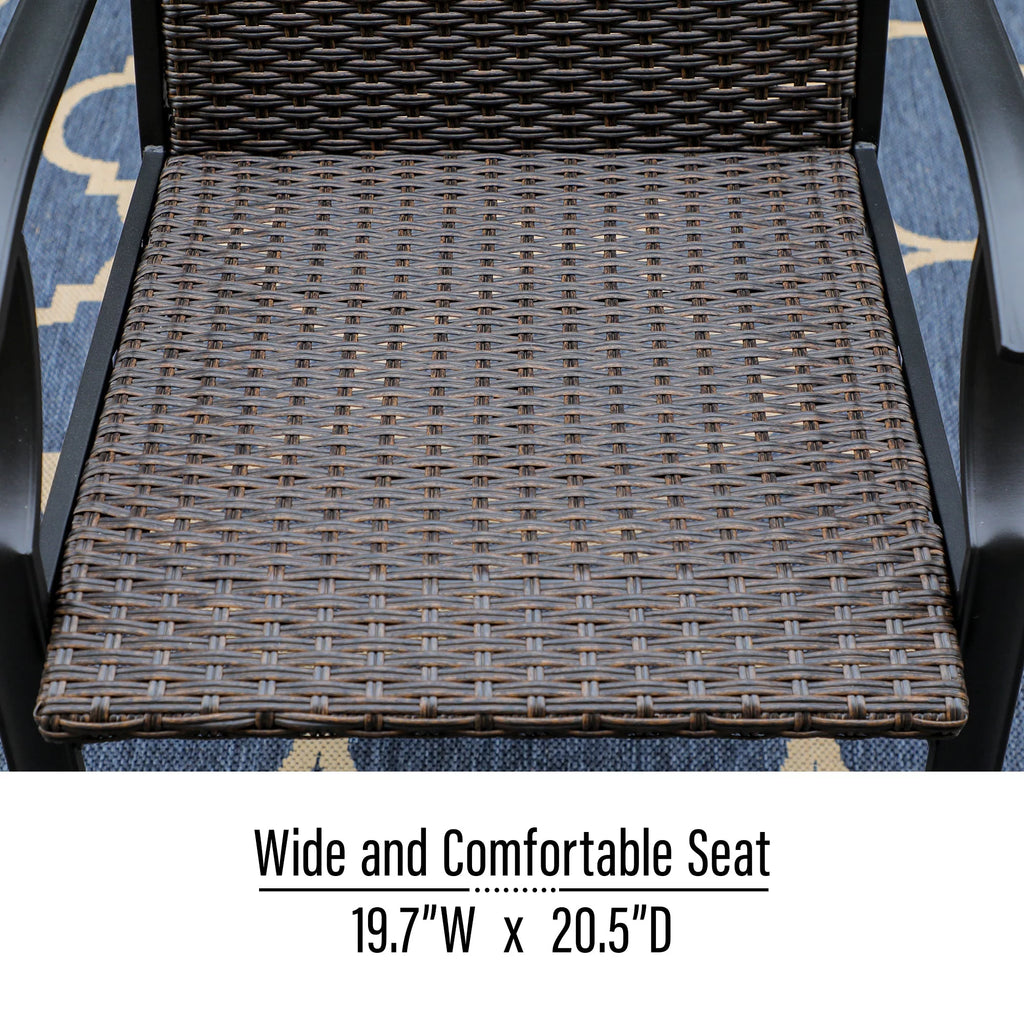 9 Pieces Wicker Rattan Outdoor Patio Dining Set N7796