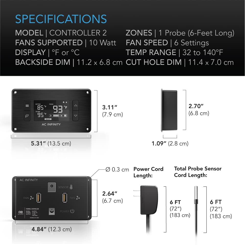 Quiet Cooling Fan System 18 with Speed Control S2987