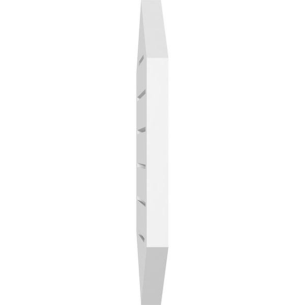 20x22W x 38x22H Vertical Peaked Surface Mount PVC Gable Vent H657