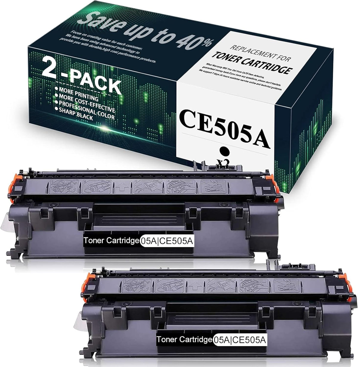 2 Pack Black Toner Cartridge I234