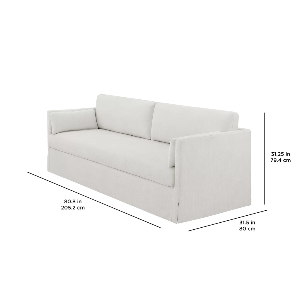 Cream Slipcover Sofa E561936