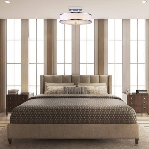 Chrome LED Flush Mount Z455