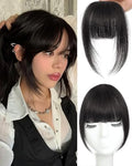 100% Real Human Hair Wispy Bangs Light Brown R7360