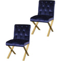 Navy Velvet Dining Chair O306814