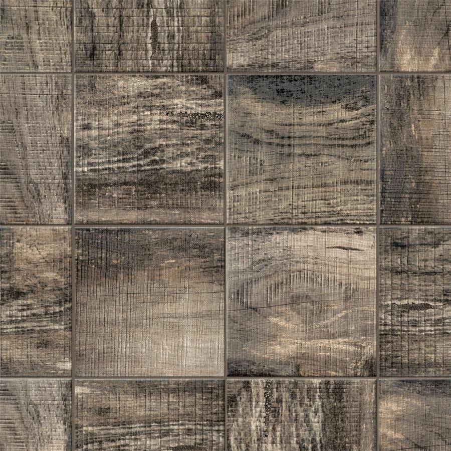 Textured Wood Timber Brown Floor and Wall Tile C681381
