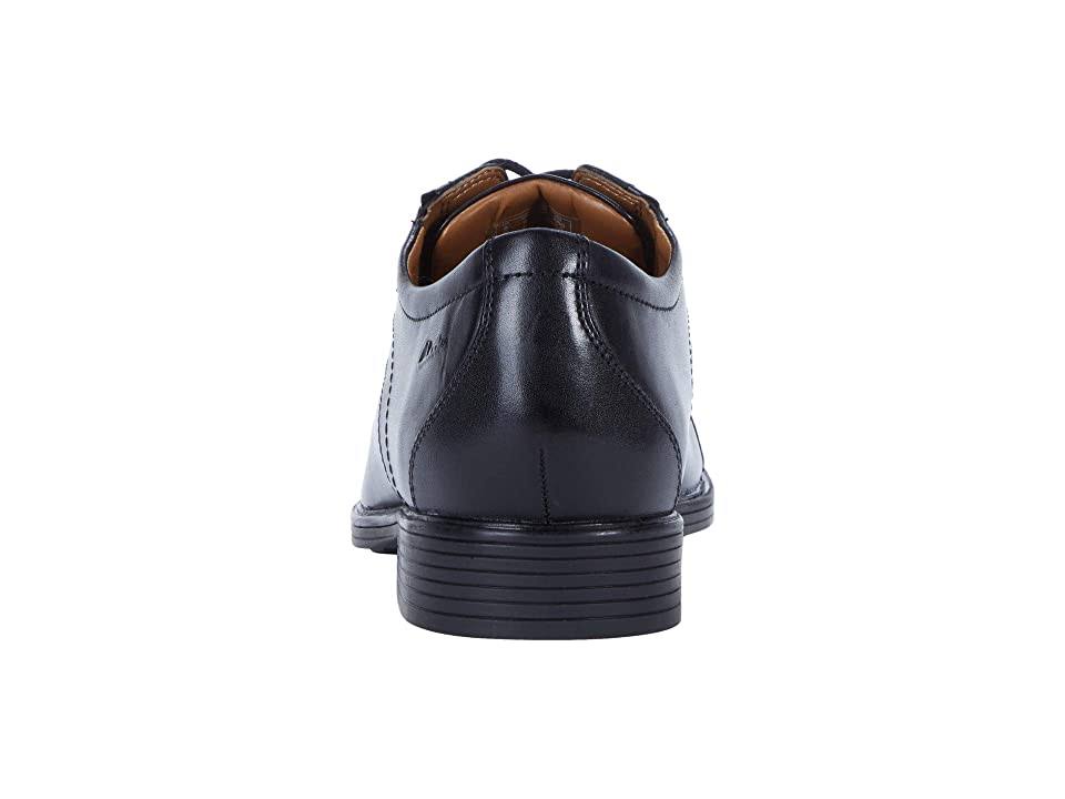 Clarks Mens Whiddon Cap Black Leather Size 14 F34201