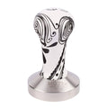 58mm Ash Wood Coffee Tamper with Stainless Steel Flat Base S7676