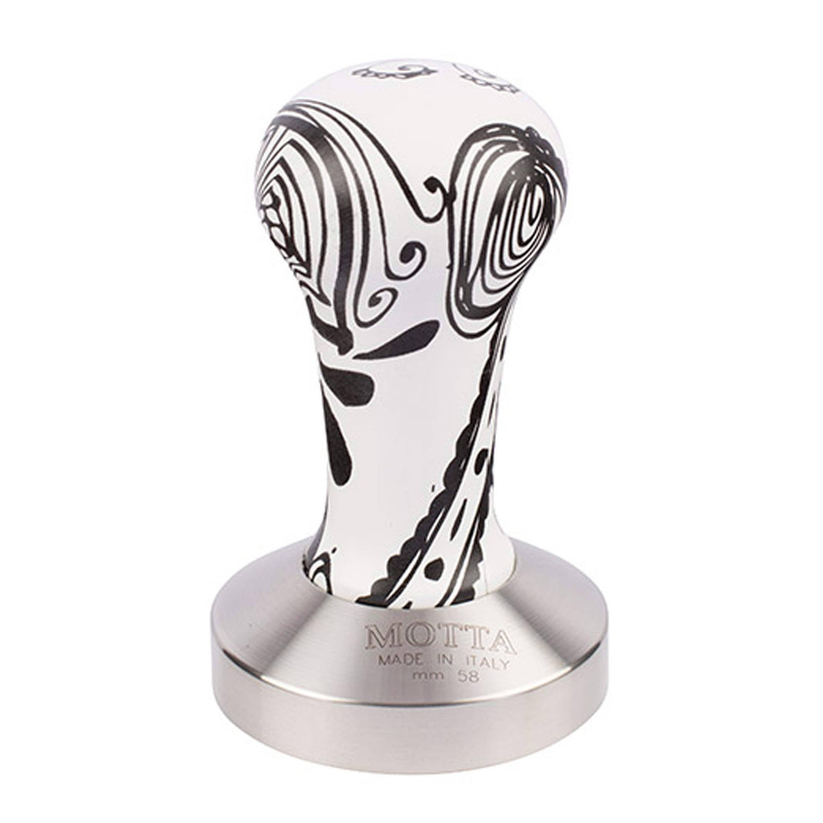 58mm Ash Wood Coffee Tamper with Stainless Steel Flat Base S7676