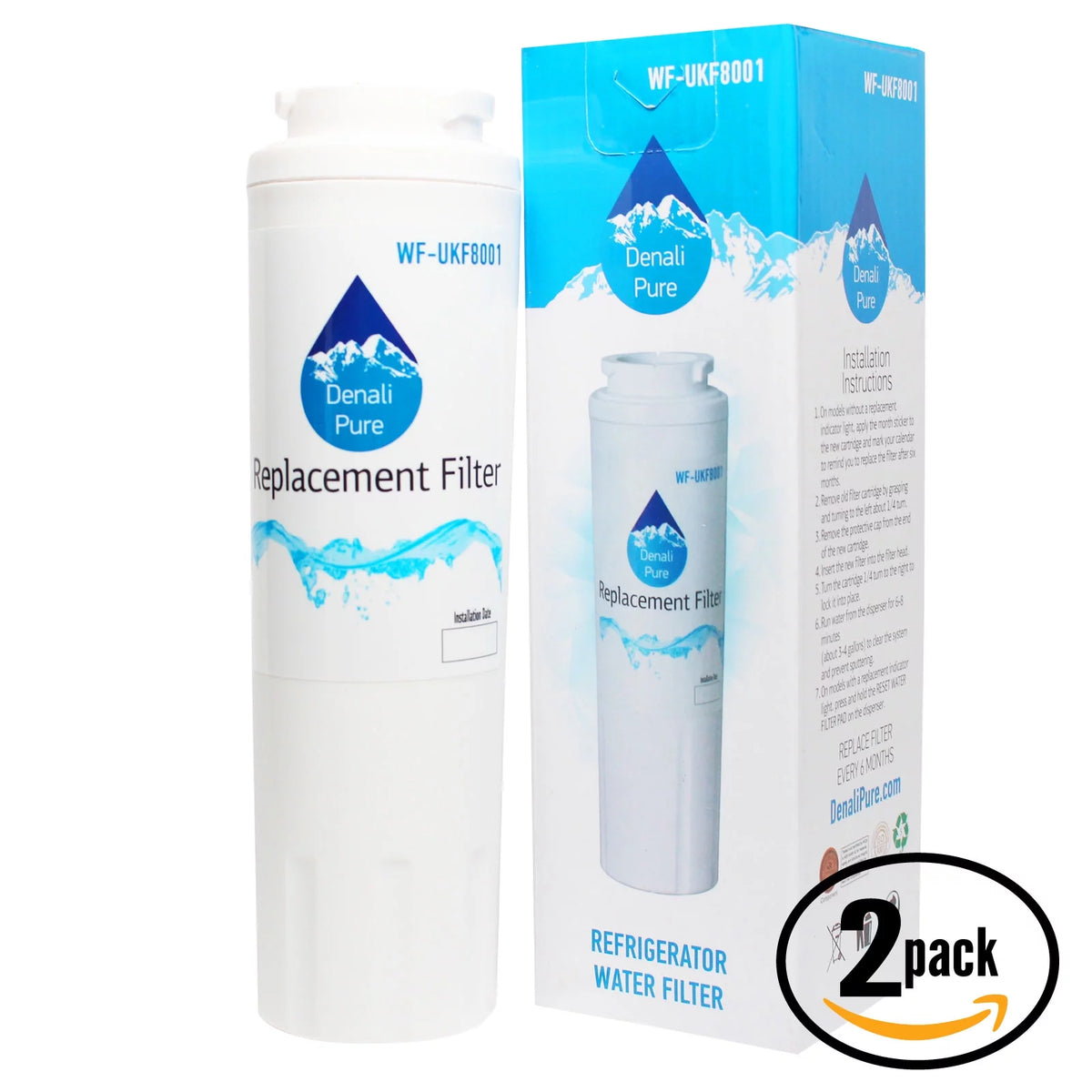 2-Pack Replacement Refrigerator Water Filter Cartridge O557171