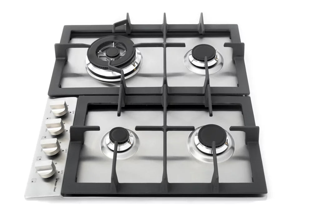 24 Inch Gas Cooktop with 4 Burners, Stainless Steel Y2766