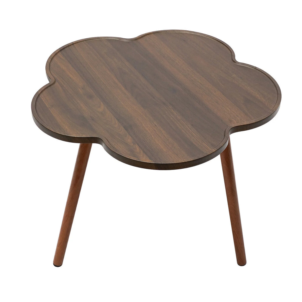 Log Color Coffee Table with Wood Legs M83471