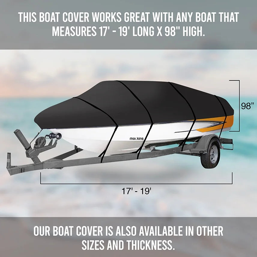 600D Polyester Oxford Trailerable Boat Cover H255