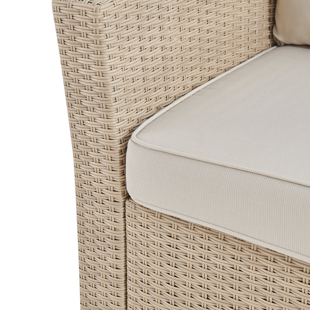 Wicker Outdoor Sofa with Cushions E13633
