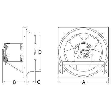 24 in 3533 CFM Exhaust Fan Q9931