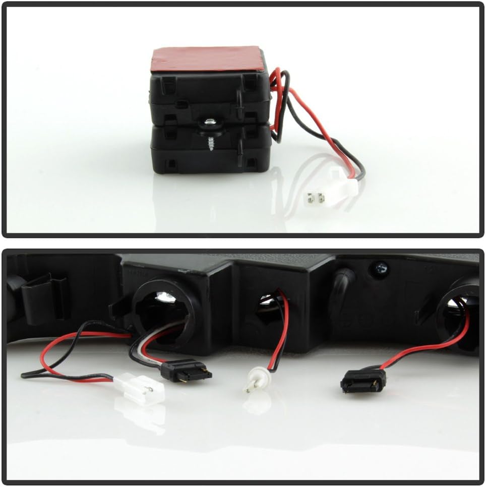 Black 1999-2006 GMC Sierra Yukon XL Headlights LED Parking Bumper Signal Lights S632325