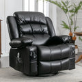 Black Power Recliner with Heat and Massage E90115