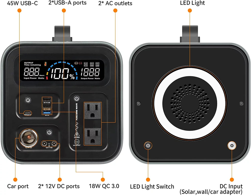 600 Watts Portable Power Station C333693
