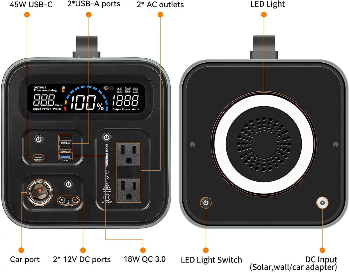 600 Watts Portable Power Station C333693