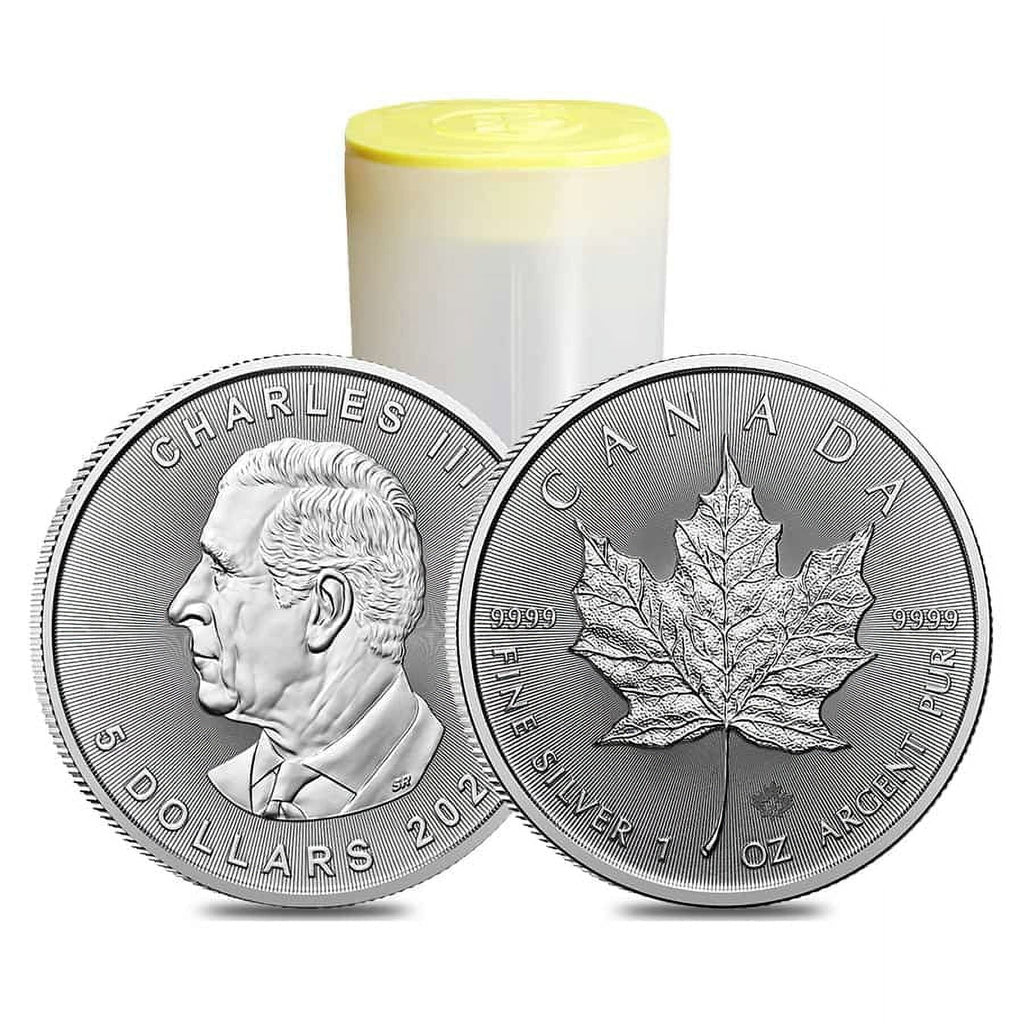 25 - 1 oz Canadian Silver Maple Leaf Coin Y61384