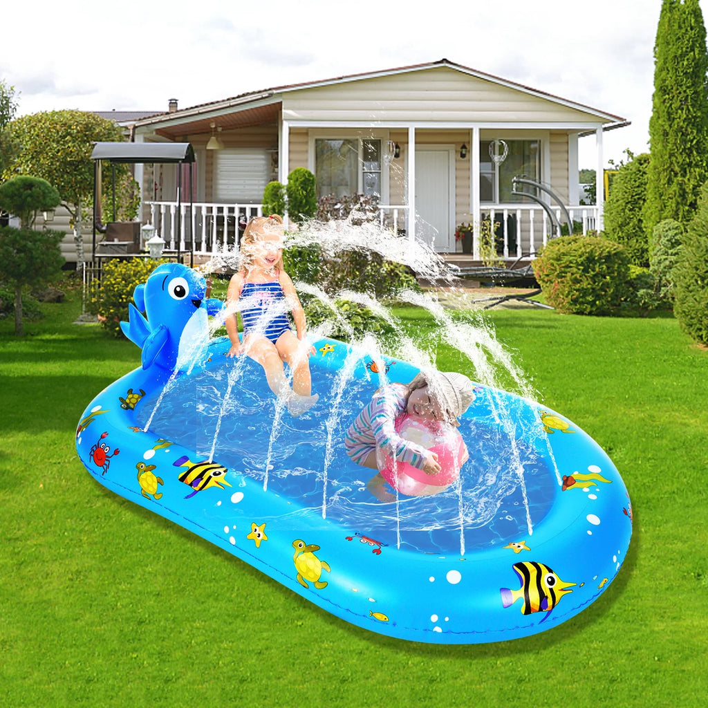 Inflatable Sprinkler Pool 67 * 40in D4214