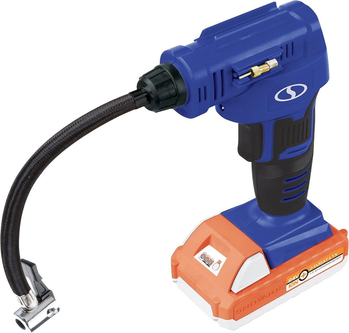 24V Tire Inflator Air Compressor with Hard-case and 2.0Ah Battery Y344
