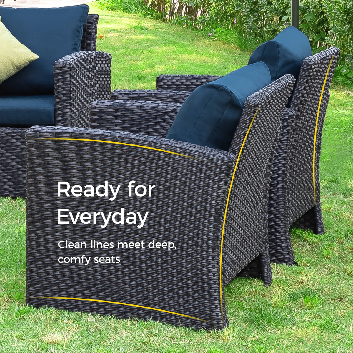 10 Pieces All Weather PE Wicker Rattan Outdoor Sectional Sofa A2609